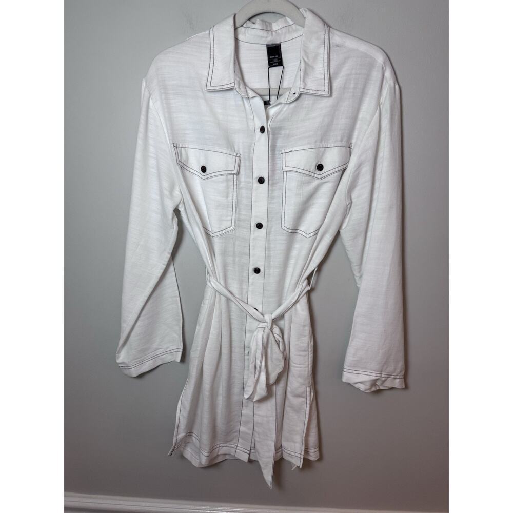 Dolce Vita Shirt Dress Swim Cover Up Women's Size Small White NWT $150